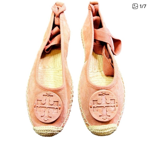 Tory Burch Shoes - Tory Burch Blush Minni Ballet Espadrille Flats